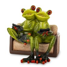 Gamer béka pár dísz, Zöld
