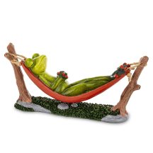 Relaxáló béka dísz, Zöld