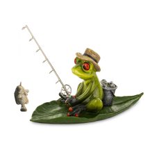 Pecázó béka dísz, Zöld