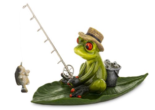 Pecázó béka dísz, Zöld