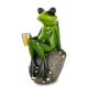 Söröző béka dísz, Zöld