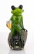 Söröző béka dísz, Zöld