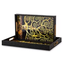 Gustav Klimt tálca szett, Fekete