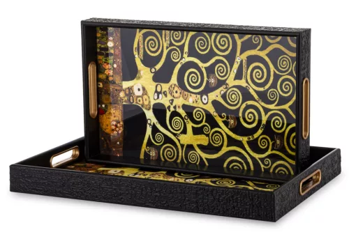 Gustav Klimt tálca szett, Fekete