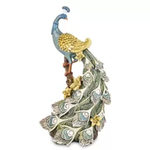 Színes pávamadár dísz, Arany