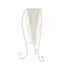 Vintage virágtartó állvány, Fehér