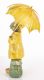 Esernyős béka dísz, Sárga