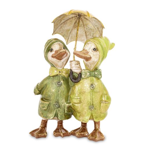 Esernyős kacsa pár dísz, Zöld