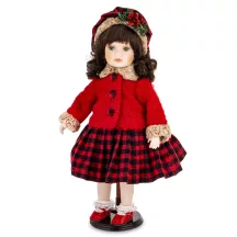 Prémium porcelán baba, Piros