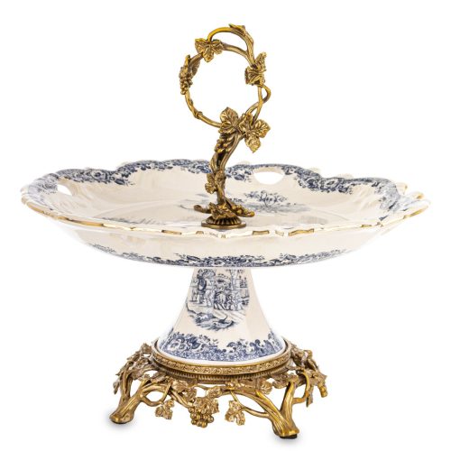 Barokk stílusú kínálóállvány, Fehér