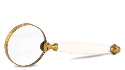 Elegáns kézi nagyító, Fehér