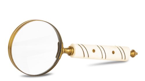 Elegáns kézi nagyító, Fehér