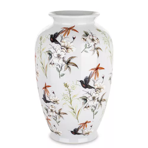 Nature mintás váza, Fehér