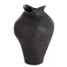 Rustic modern váza, Fekete