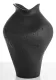 Rustic modern váza, Fekete