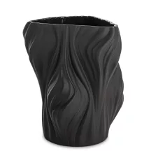 Organic design váza, Fekete