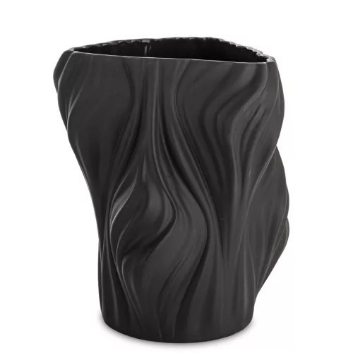 Organic design váza, Fekete