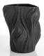 Organic design váza, Fekete