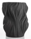 Organic design váza, Fekete