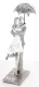 Szerelmes pár az esőben szobor, Ezüst