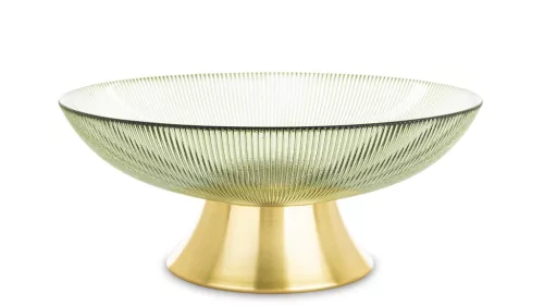 Üveg kínálótál, Zöld