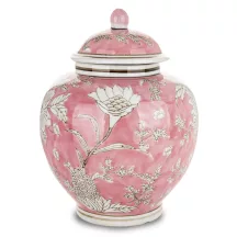 Amfora kerámia tároló, Rózsaszín