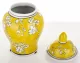 Amfora kerámia tároló, Sárga