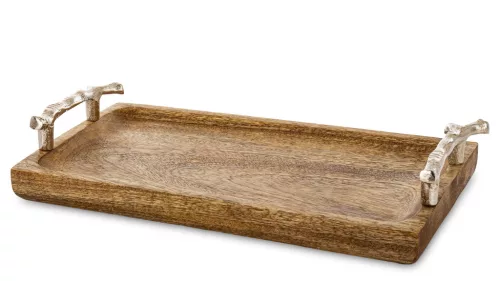 Woodstar fa dísztálca, Barna