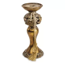 Barokk stílusú gyertyatartó, Bronz