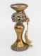 Barokk stílusú gyertyatartó, Bronz