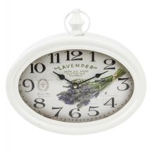 Levendula asztali óra, Fehér