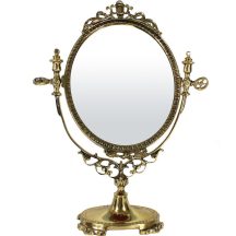 Barokk stílusú asztali tükör, Arany