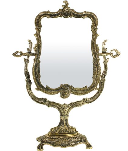 Barokk stílusú asztali tükör, Arany