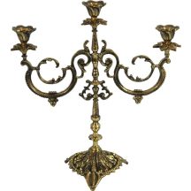 Barokk stílusú gyertyatartó, Arany