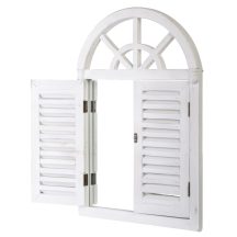 Vintage, tükrös fali dekoráció, Fehér